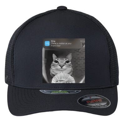 Ring There Is Motion At Your Front Door Funny Flexfit Unipanel Trucker Cap