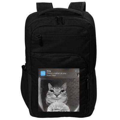 Ring There Is Motion At Your Front Door Funny Impact Tech Backpack