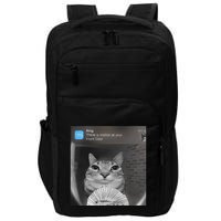Ring There Is Motion At Your Front Door Funny Impact Tech Backpack