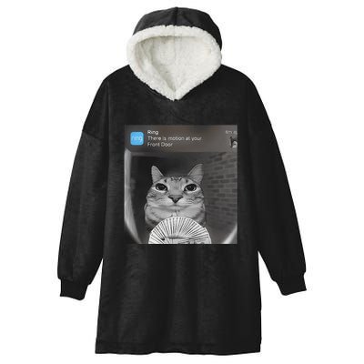 Ring There Is Motion At Your Front Door Funny Hooded Wearable Blanket