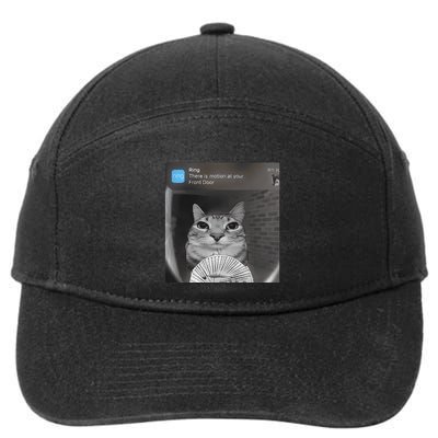 Ring There Is Motion At Your Front Door Funny 7-Panel Snapback Hat