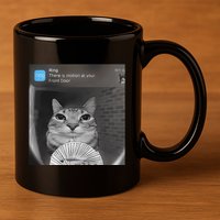 Ring There Is Motion At Your Front Door Funny 11oz C Handle Ceramic Mug