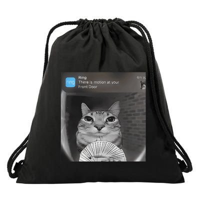 Ring There Is Motion At Your Front Door Funny Drawstring Bag