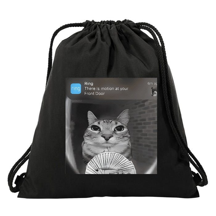Ring There Is Motion At Your Front Door Funny Drawstring Bag