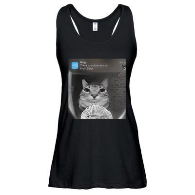 Ring There Is Motion At Your Front Door Funny Ladies Essential Flowy Tank