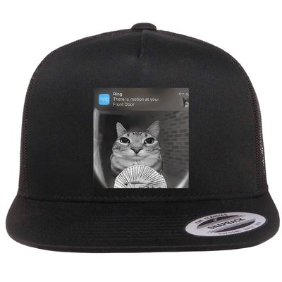 Ring There Is Motion At Your Front Door Funny Flatbill Hat