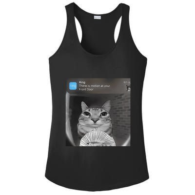 Ring There Is Motion At Your Front Door Funny Ladies PosiCharge Competitor Racerback Tank