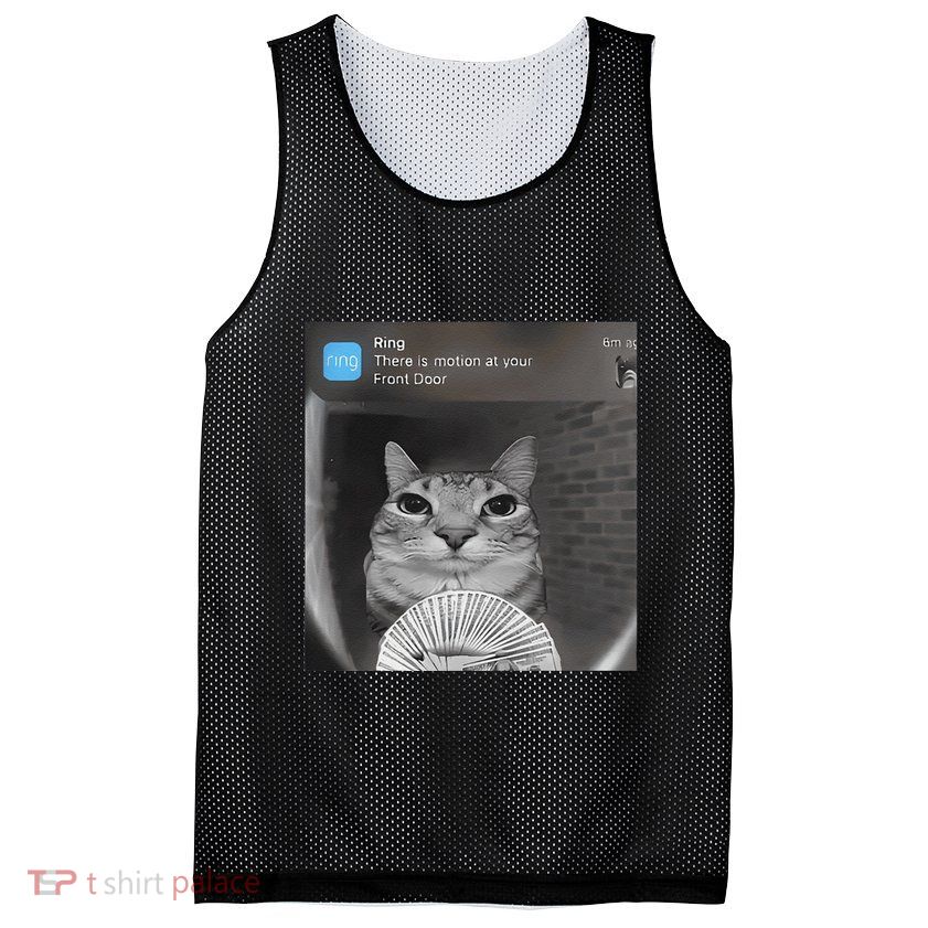 Ring There Is Motion At Your Front Door Funny Mesh Reversible Basketball Jersey Tank