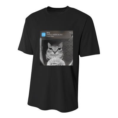 Ring There Is Motion At Your Front Door Funny Youth Performance Sprint T-Shirt