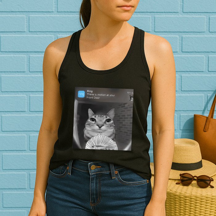 Ring There Is Motion At Your Front Door Funny Womens Tank Top