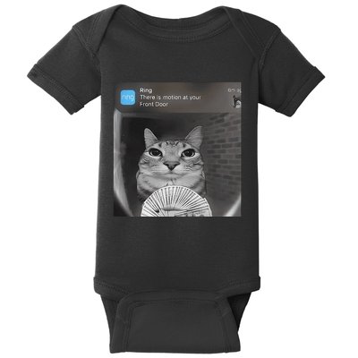Ring There Is Motion At Your Front Door Funny Baby Bodysuit