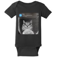 Ring There Is Motion At Your Front Door Funny Baby Bodysuit