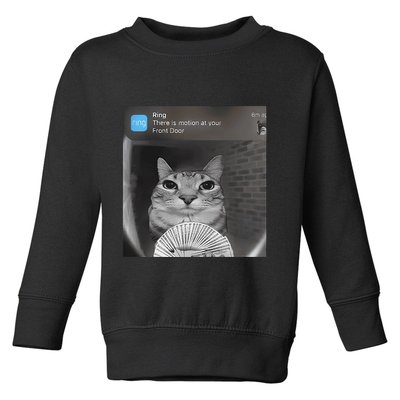 Ring There Is Motion At Your Front Door Funny Toddler Sweatshirt