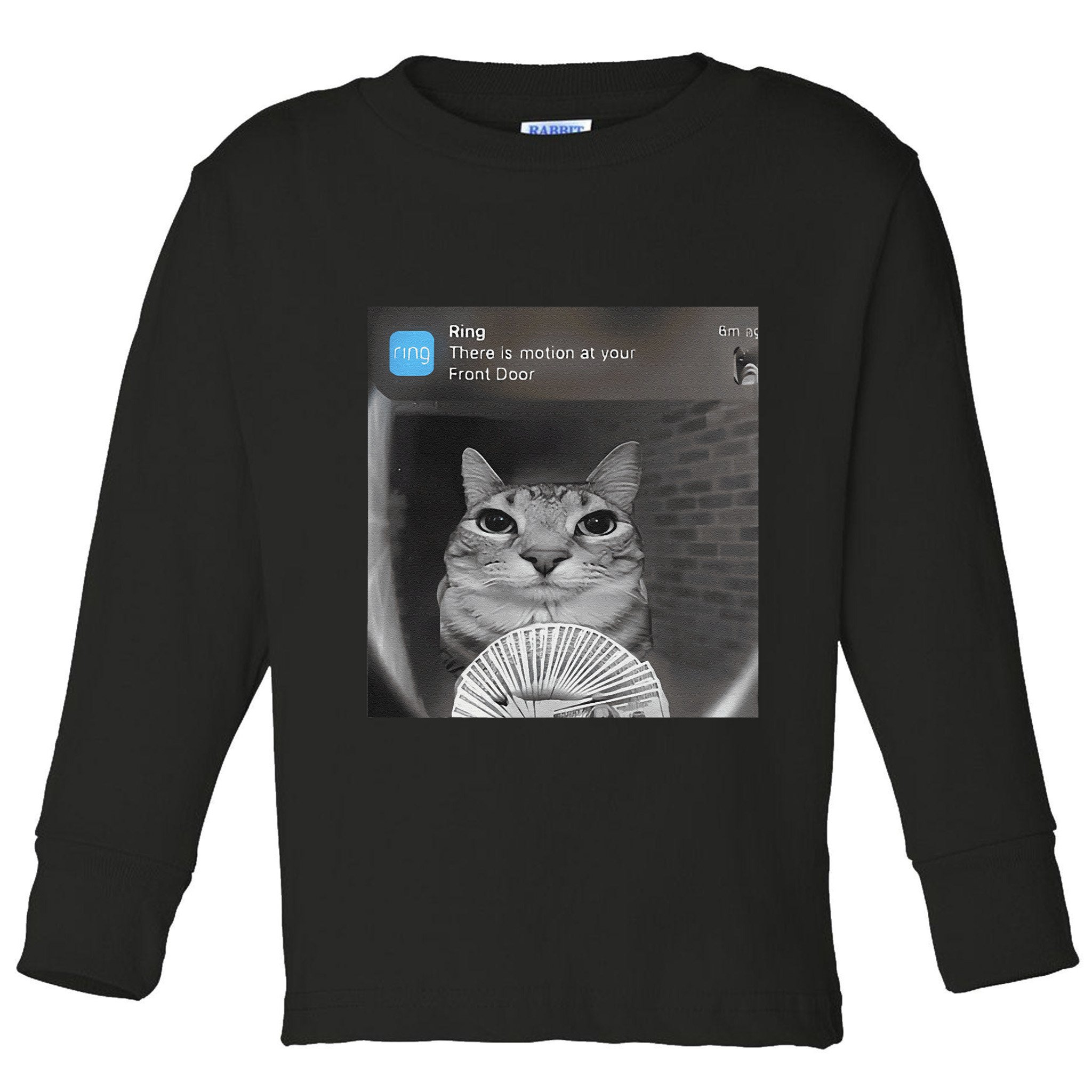 Ring There Is Motion At Your Front Door Funny Toddler Long Sleeve Shirt
