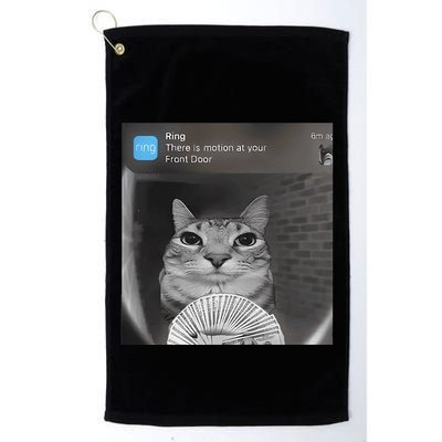 Ring There Is Motion At Your Front Door Funny Golf Towel