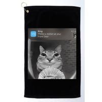 Ring There Is Motion At Your Front Door Funny Golf Towel