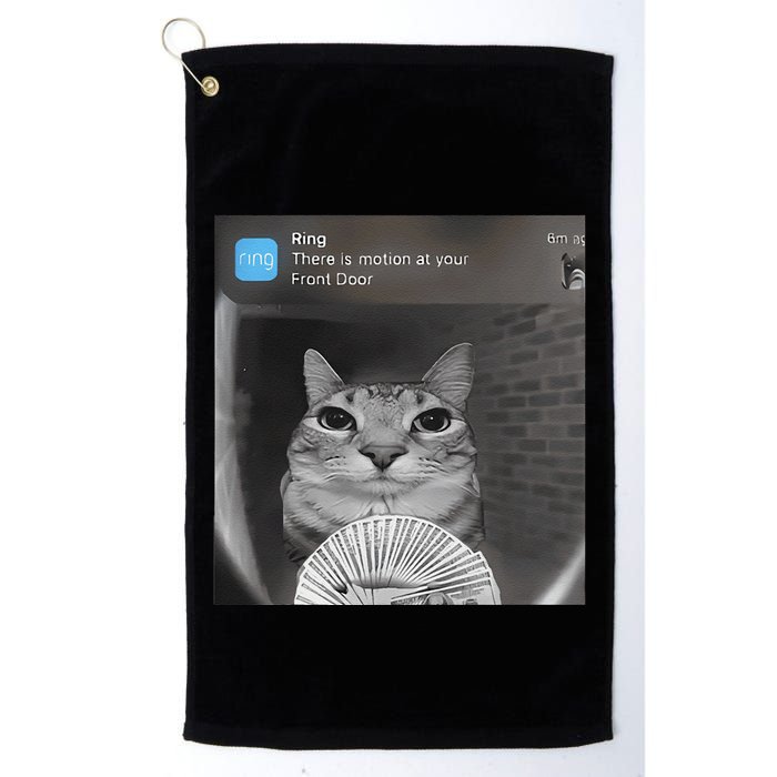 Ring There Is Motion At Your Front Door Funny Golf Towel