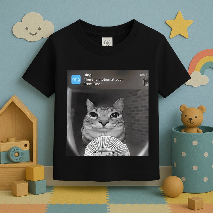 Ring There Is Motion At Your Front Door Funny Toddler T-Shirt