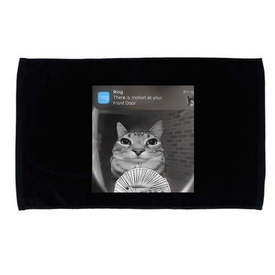 Ring There Is Motion At Your Front Door Funny Microfiber Hand Towel