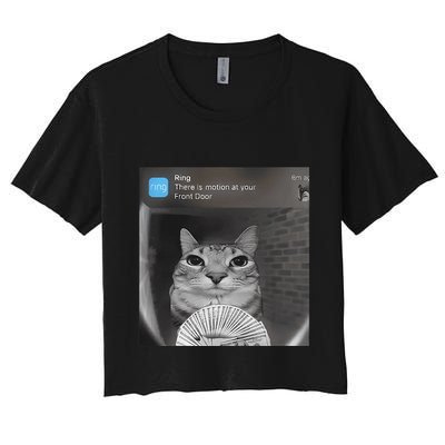 Ring There Is Motion At Your Front Door Funny Crop Top