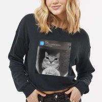 Ring There Is Motion At Your Front Door Funny Cropped Pullover Crew