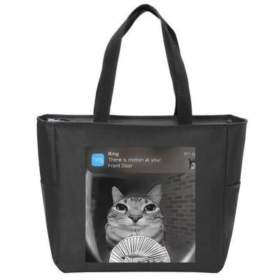 Ring There Is Motion At Your Front Door Funny Zip Tote Bag