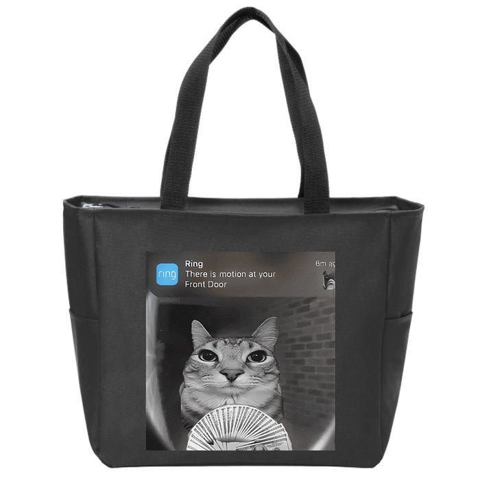 Ring There Is Motion At Your Front Door Funny Zip Tote Bag