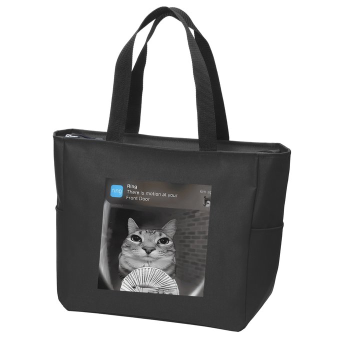 Ring There Is Motion At Your Front Door Funny Zip Tote Bag