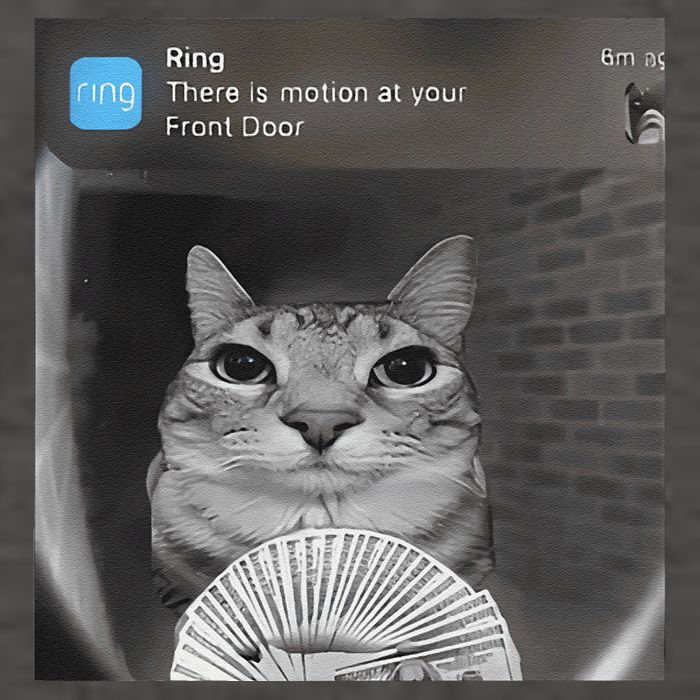 Ring There Is Motion At Your Front Door Funny Vector Backpack