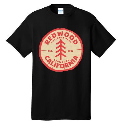 Redwood Trees In The National Forest Tall T-Shirt