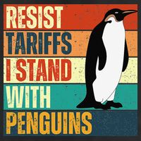 Resist Tariffs I Stand With Penguins Cool Comfort Performance Bucket Hat