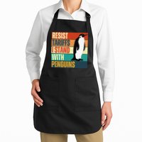 Resist Tariffs I Stand With Penguins Apron
