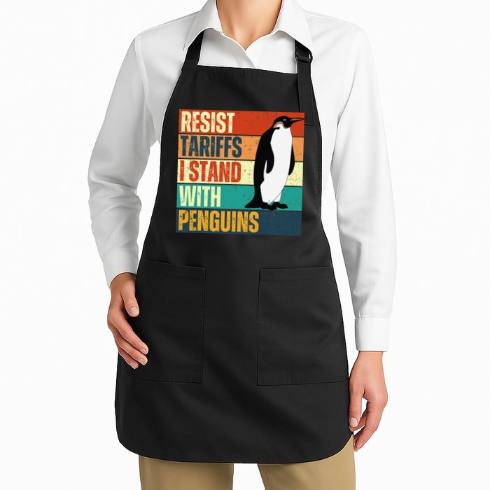 Resist Tariffs I Stand With Penguins Apron
