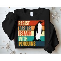 Resist Tariffs I Stand With Penguins Sweatshirt