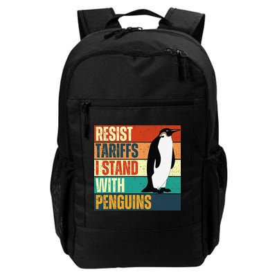 Resist Tariffs I Stand With Penguins Backpack