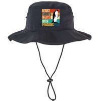 Resist Tariffs I Stand With Penguins Bucket Hat