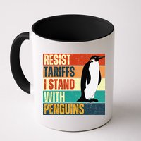 Resist Tariffs I Stand With Penguins Mug
