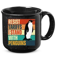 Resist Tariffs I Stand With Penguins 15oz Campfire Ceramic Mug