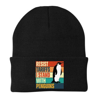 Resist Tariffs I Stand With Penguins Beanie