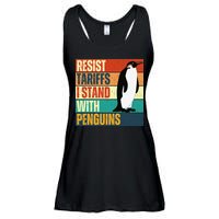Resist Tariffs I Stand With Penguins Ladies Essential Flowy Tank