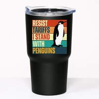 Resist Tariffs I Stand With Penguins Tumbler