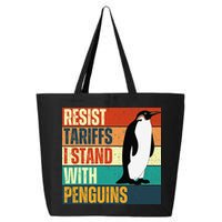 Resist Tariffs I Stand With Penguins 25L Jumbo Tote