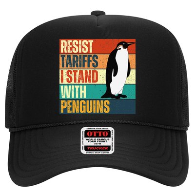 Resist Tariffs I Stand With Penguins Trucker Hat