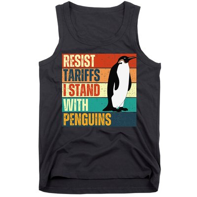 Resist Tariffs I Stand With Penguins Tank Top