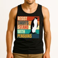 Resist Tariffs I Stand With Penguins Tank Top