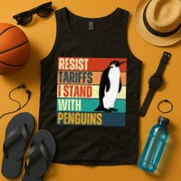 Resist Tariffs I Stand With Penguins Tank Top