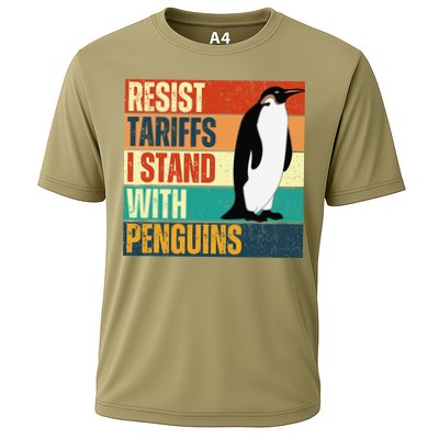 Resist Tariffs I Stand With Penguins Performance Shirt