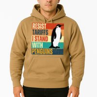 Resist Tariffs I Stand With Penguins Hoodie