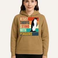 Resist Tariffs I Stand With Penguins Hoodie