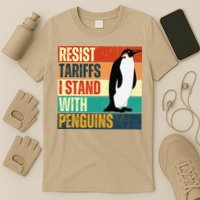 Resist Tariffs I Stand With Penguins T-Shirt